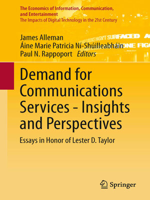 cover image of Demand for Communications Services – Insights and Perspectives